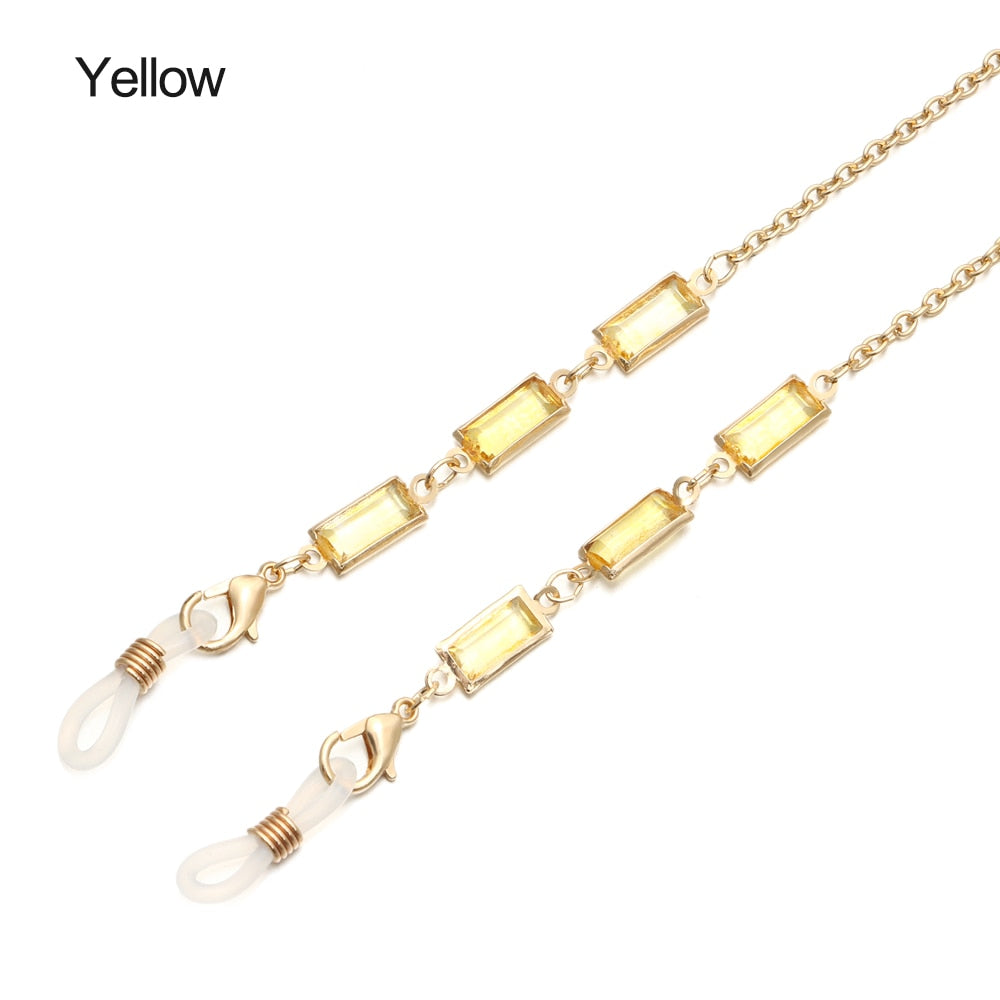 Crystal Beaded Glasses Chains - Orchid Unique
