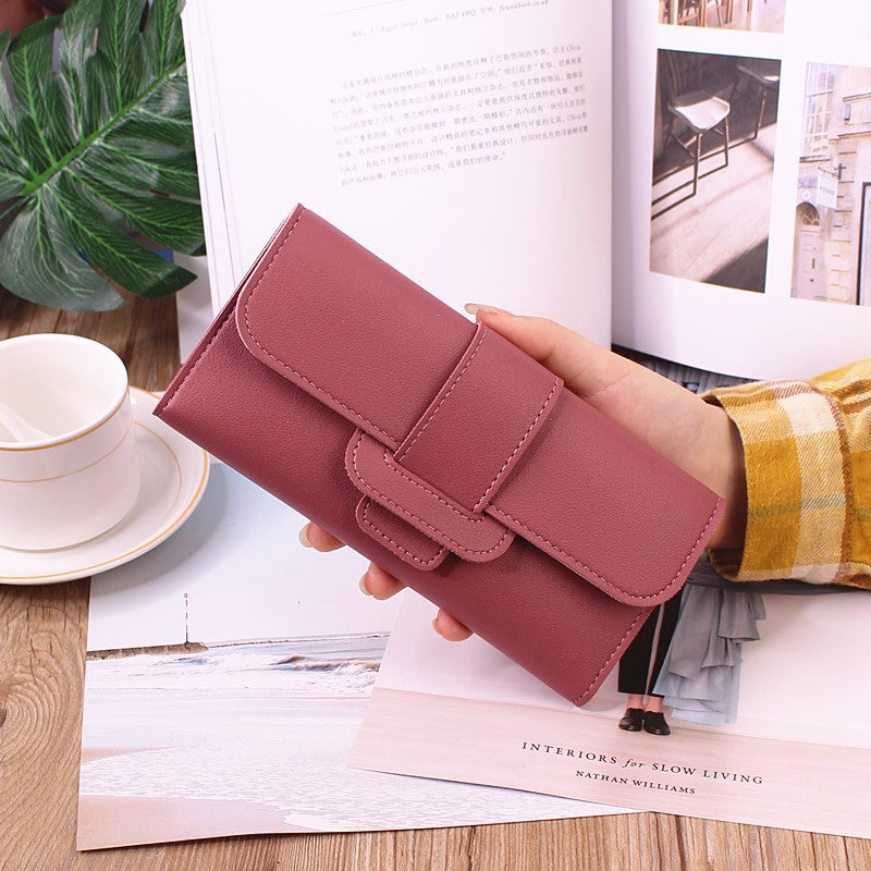 Long Hasp Fold-over Wallet - Orchid Unique