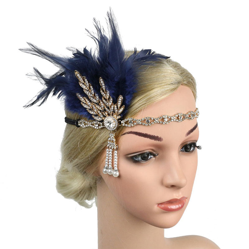 Feather Flapper Headband - Orchid Unique