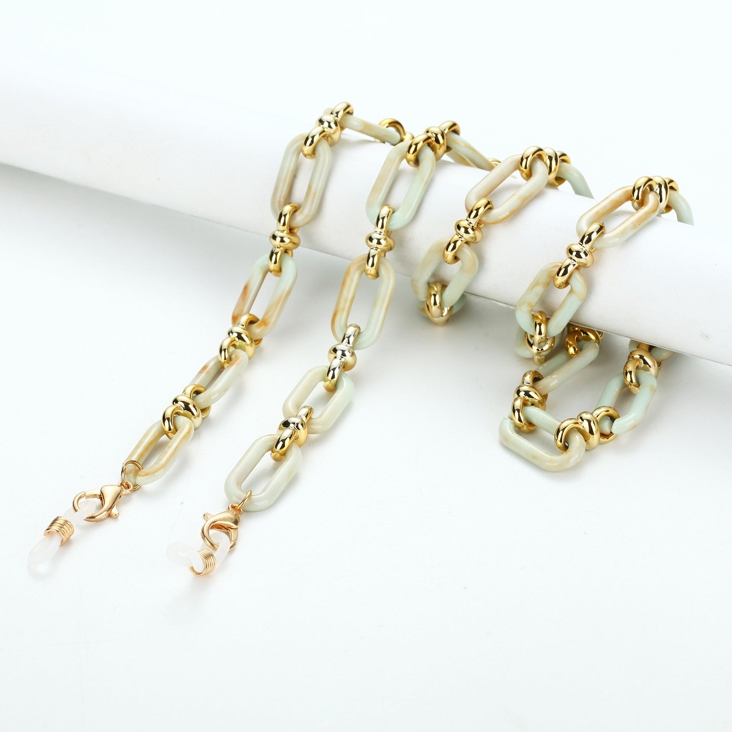 Acrylic Button Glasses Chain - Orchid Unique