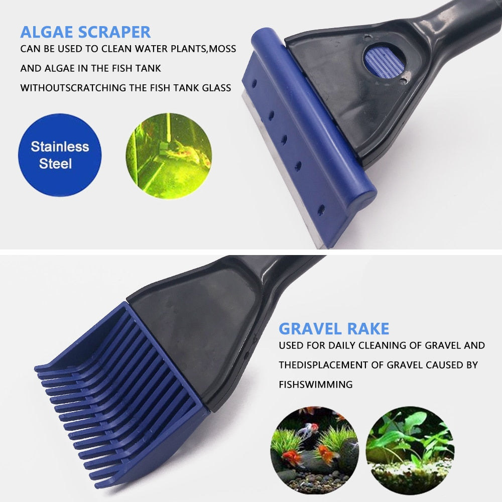 Aquarium Cleaning Tool Set - Orchid Unique