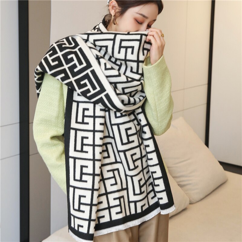 2023 Cashmere Winter Scarf for Women Luxury - Orchid Unique