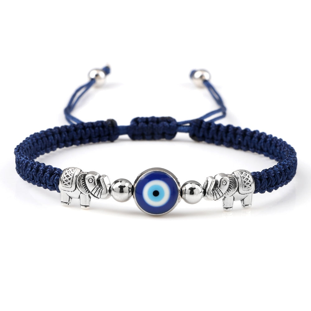 Evil Eye Braided Bracelet - Orchid Unique