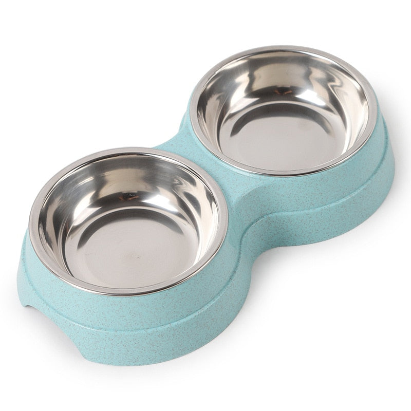 Double Pet Feeding Bowls - Orchid Unique