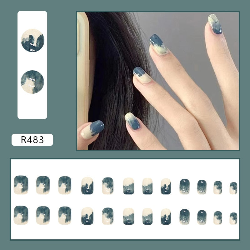 Cute Childlike Press on Nail Art - Orchid Unique