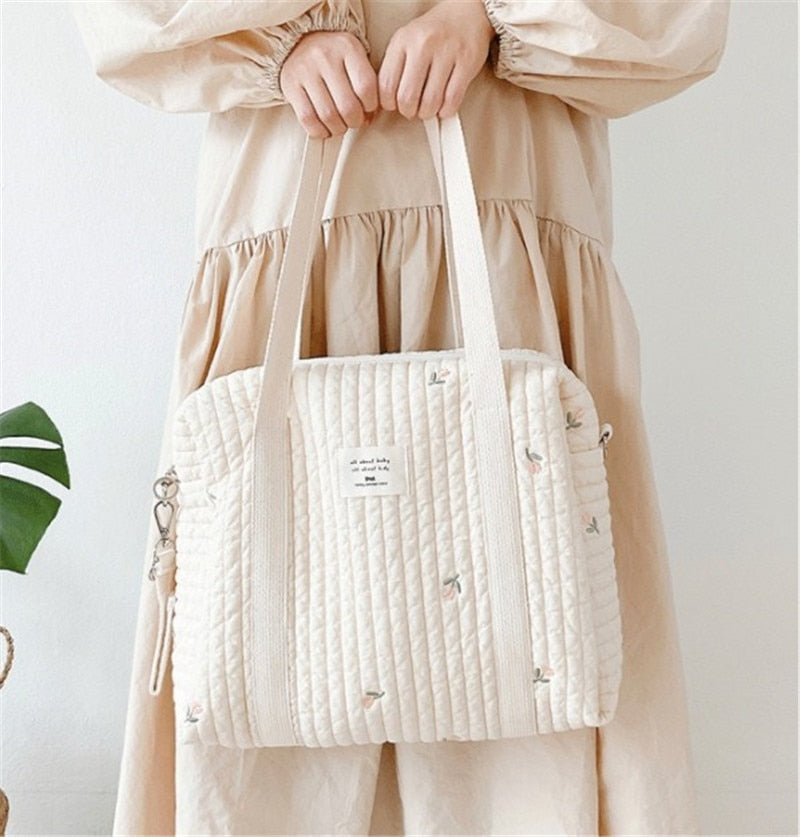 Newborn Baby Care Diaper and Storage Organizer Large Handbags - Orchid Unique