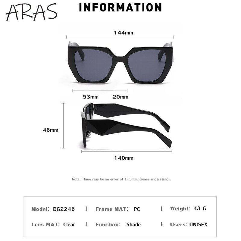 Fashion Square Sunglasses - Orchid Unique