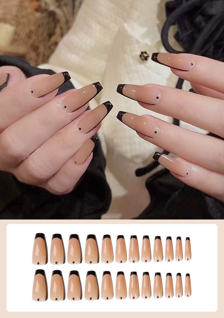 Jelly Press on Fake Nails - Orchid Unique