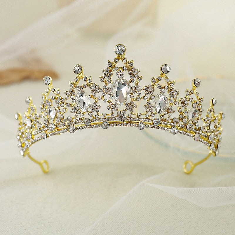 Hair Tiara Crystal Bridal Tiara Crown - Orchid Unique