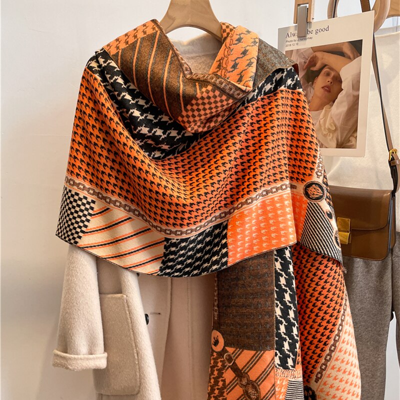 2023 Cashmere Winter Scarf for Women Luxury - Orchid Unique