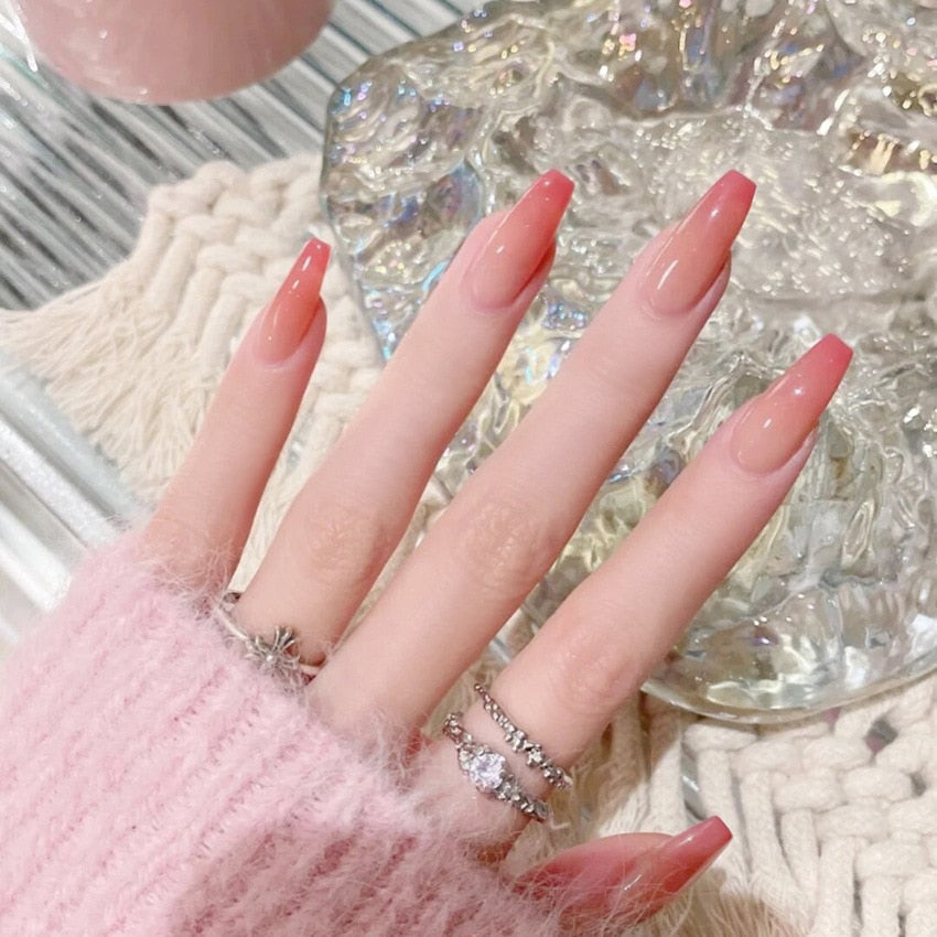 Charming Detachable Finished Fingernails - Orchid Unique