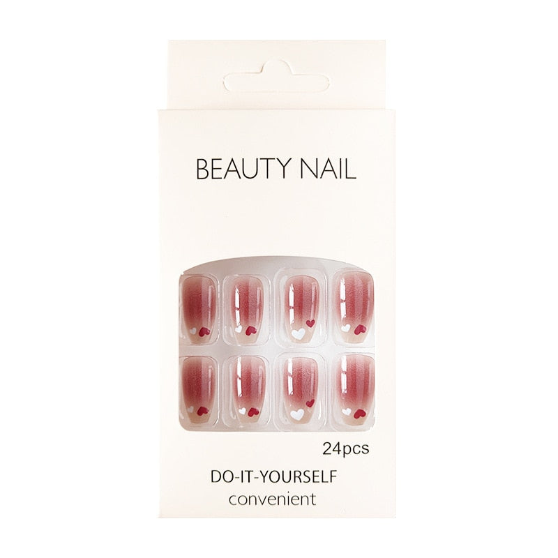 Jelly Press on Fake Nails - Orchid Unique