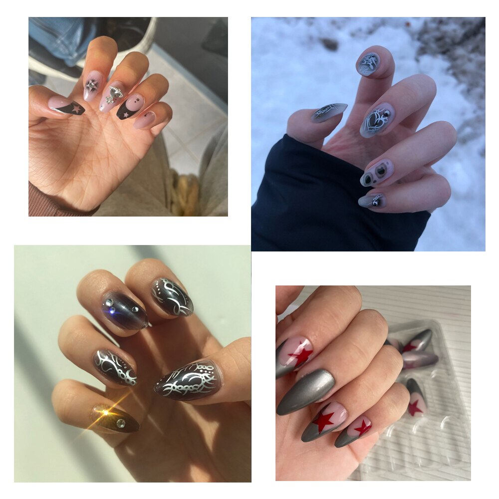Cool Fashion Style False Nails - Orchid Unique
