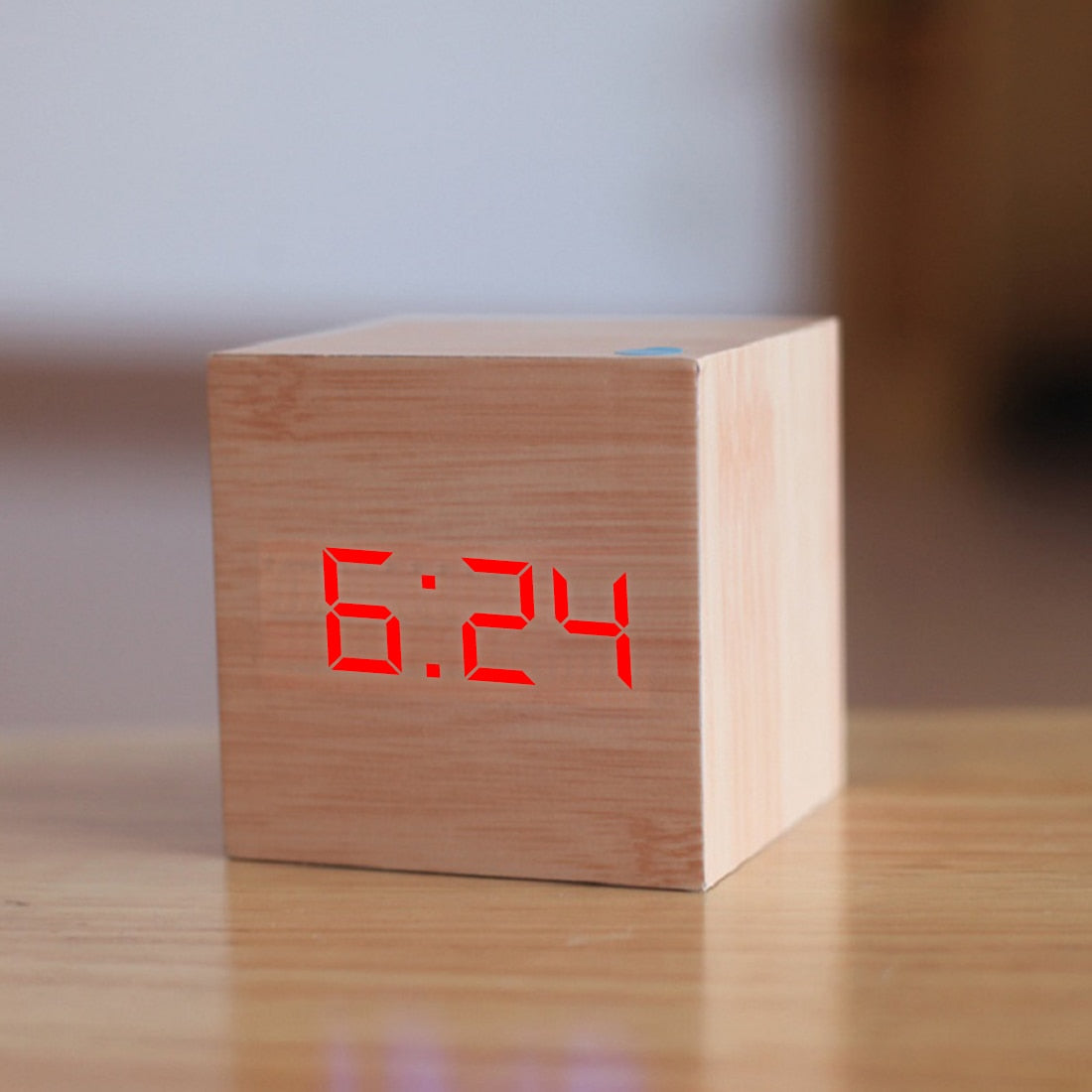 Qualified Digital Wooden LED Alarm Clock - Orchid Unique