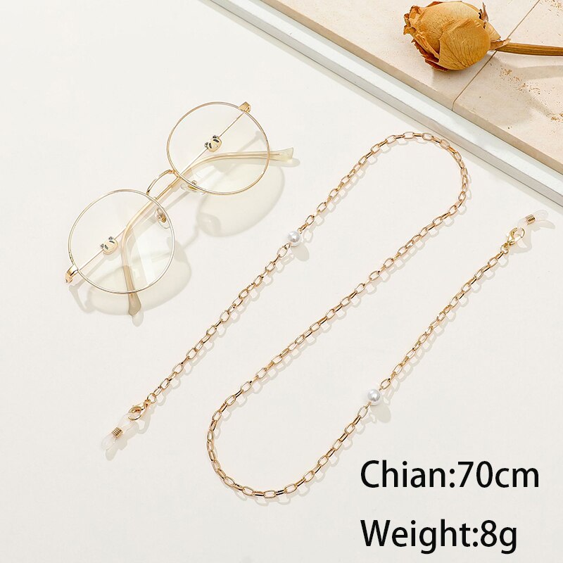 Colorful Crystal Beaded Sunglasses Chains - Orchid Unique