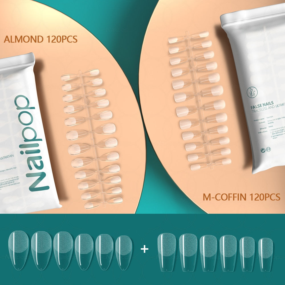 Press on False Nails - Orchid Unique