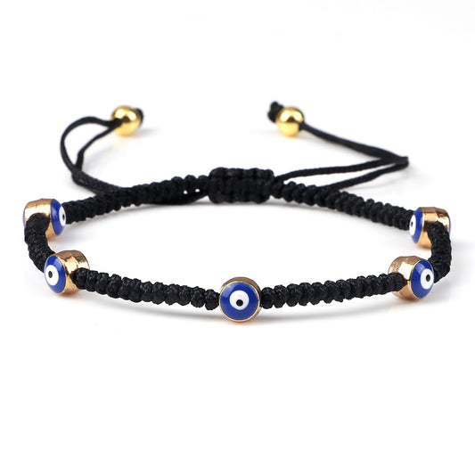 Evil Eye Braided Bracelet - Orchid Unique