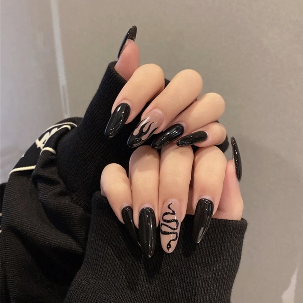 Charming Detachable Finished Fingernails - Orchid Unique