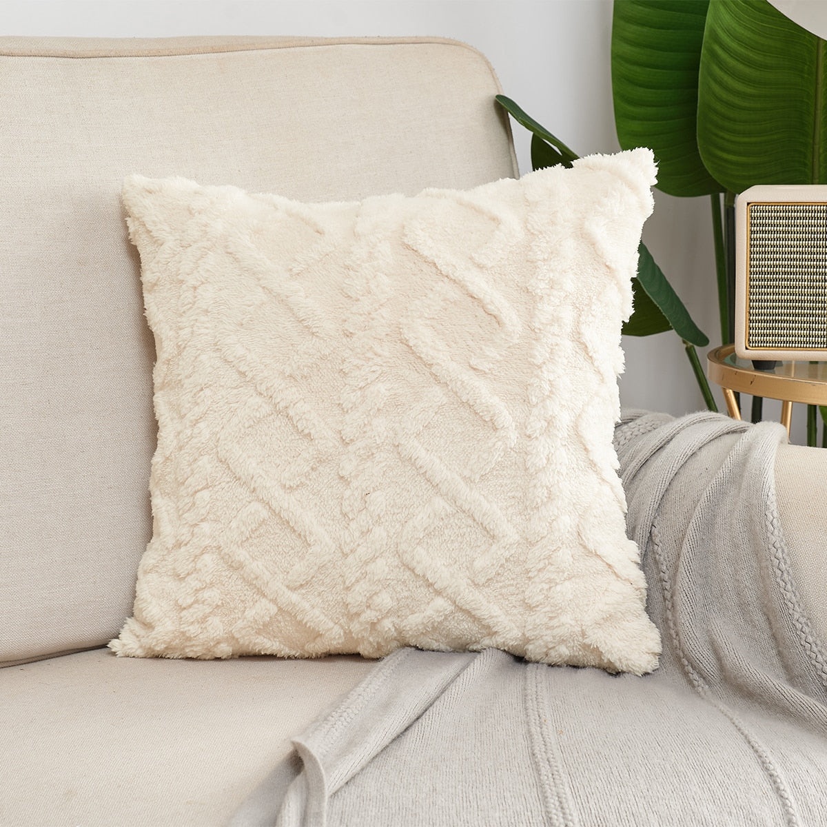 fluffy Decorative Pillows For Sofa - Orchid Unique