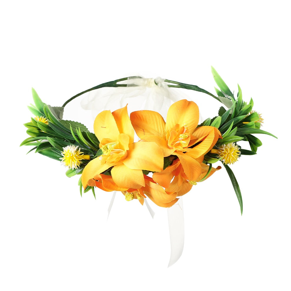 Molans Spring Bohemian Flower Crowns - Orchid Unique