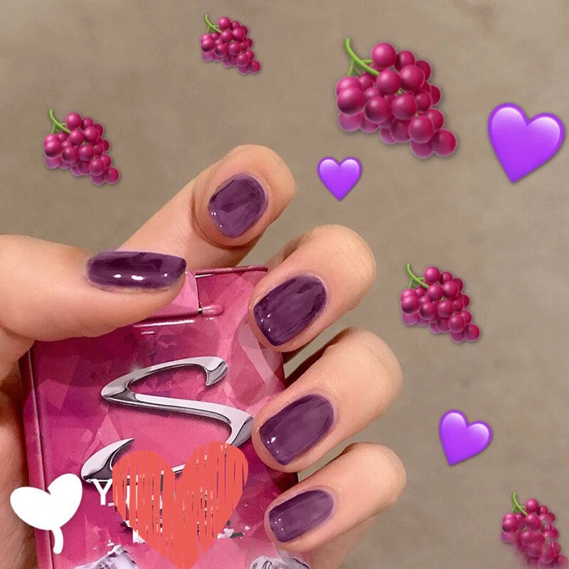 Ballerina Fake Nails Press On - Orchid Unique