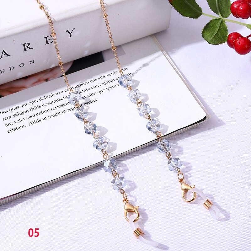 Bohemian Crystal Beaded Glasses Chains - Orchid Unique