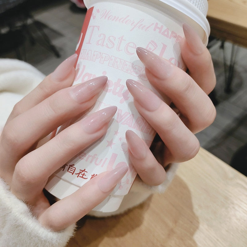 Mid Length Fake Nails - Orchid Unique