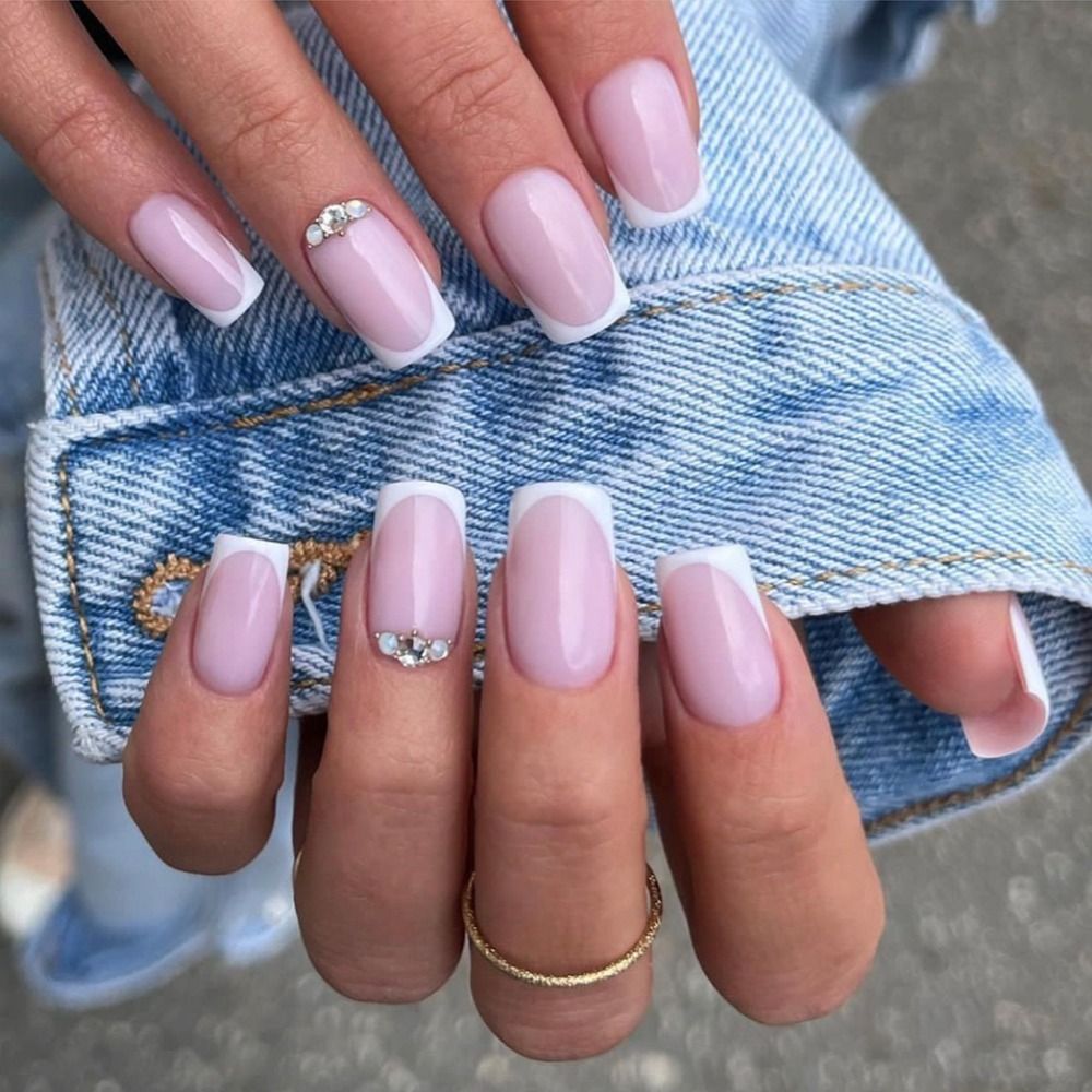 Short Round/Square Head False Nails - Orchid Unique