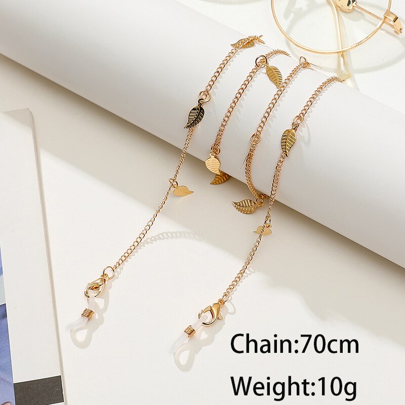 Colorful Crystal Beaded Sunglasses Chains - Orchid Unique