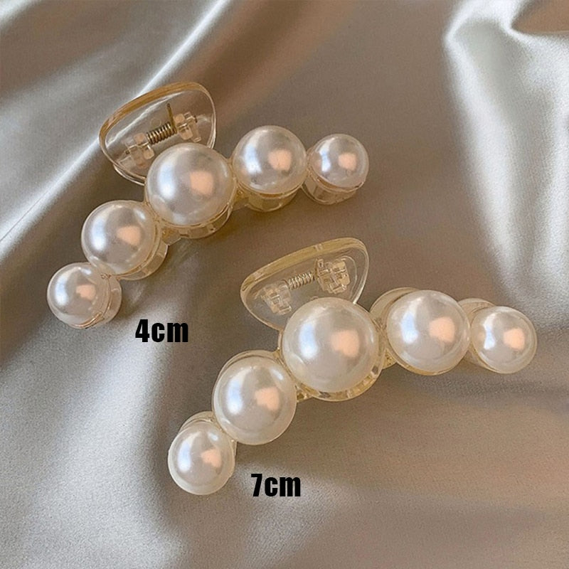 Pearl Hair Claw Set Clip - Orchid Unique