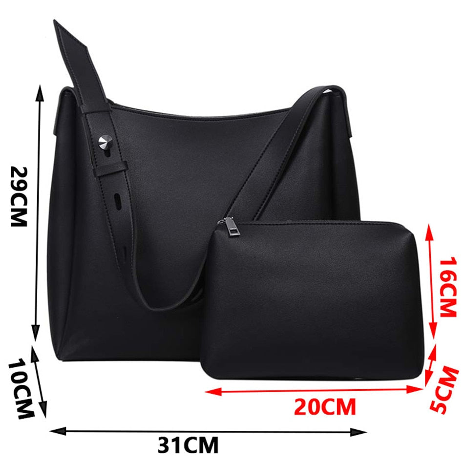 Leather Shoulder Bags - Orchid Unique