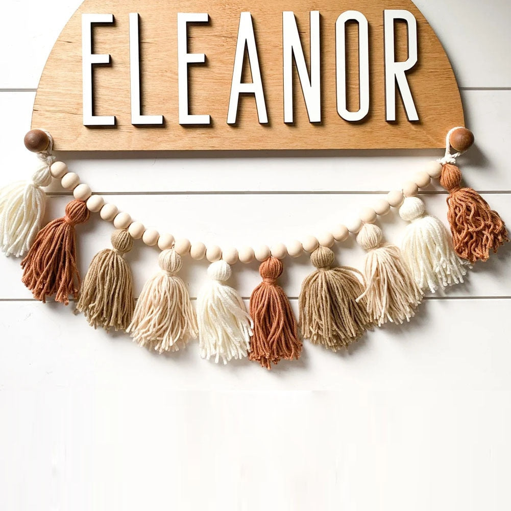 Boho Tassel Wooden Beads - Orchid Unique