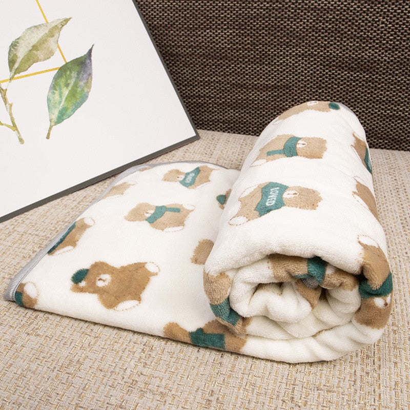 Soft flannel dogs and cats blanket - Orchid Unique