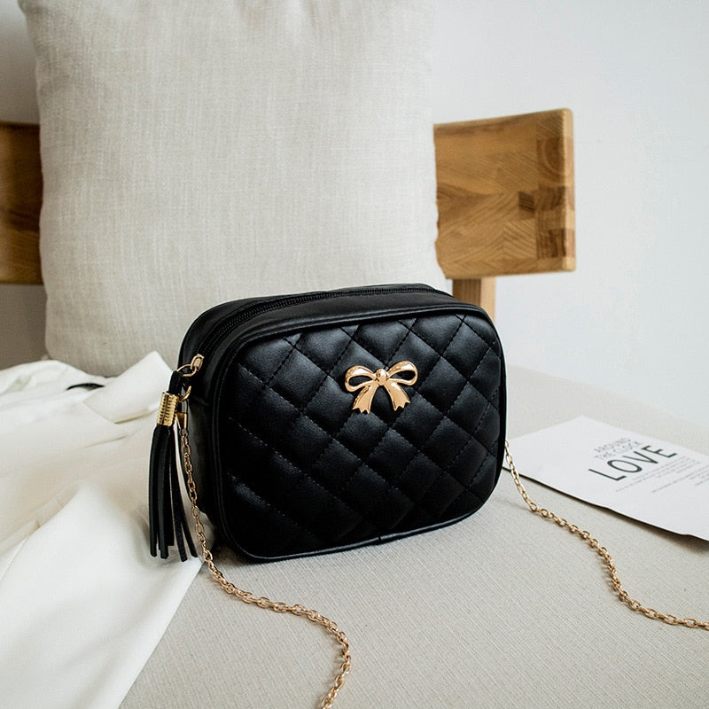 Tassel Small Messenger Crossbody Bags - Orchid Unique