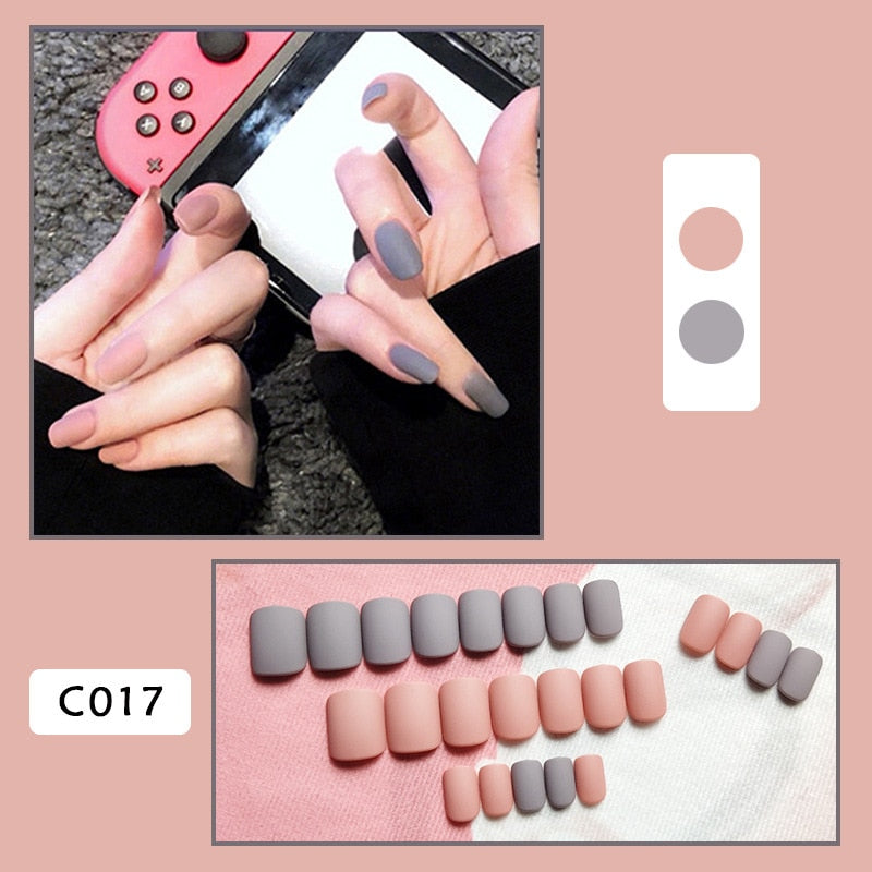 Ballerina Fake Nails Press On - Orchid Unique