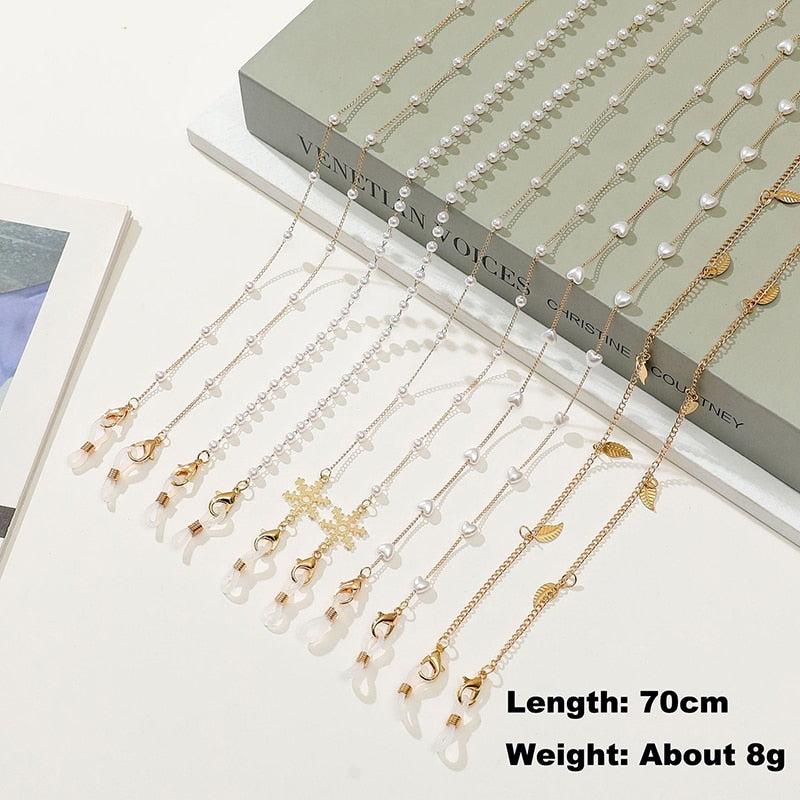 Boho Pearl Glasses Chain - Orchid Unique
