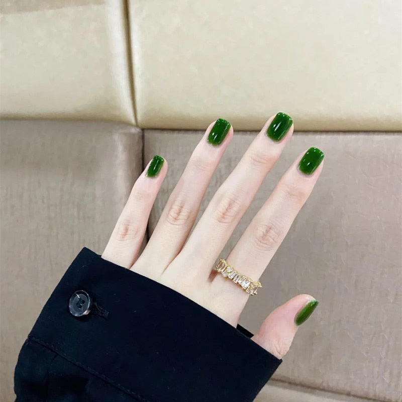 Light Color Solid Fake Nails - Orchid Unique