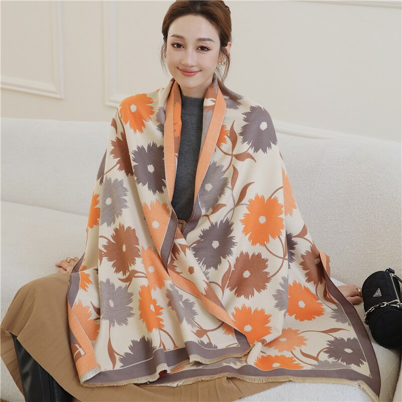 2023 Cashmere Winter Scarf for Women Luxury - Orchid Unique