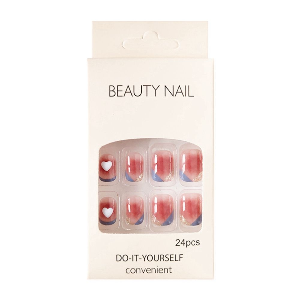 Short Round/Square Head False Nails - Orchid Unique