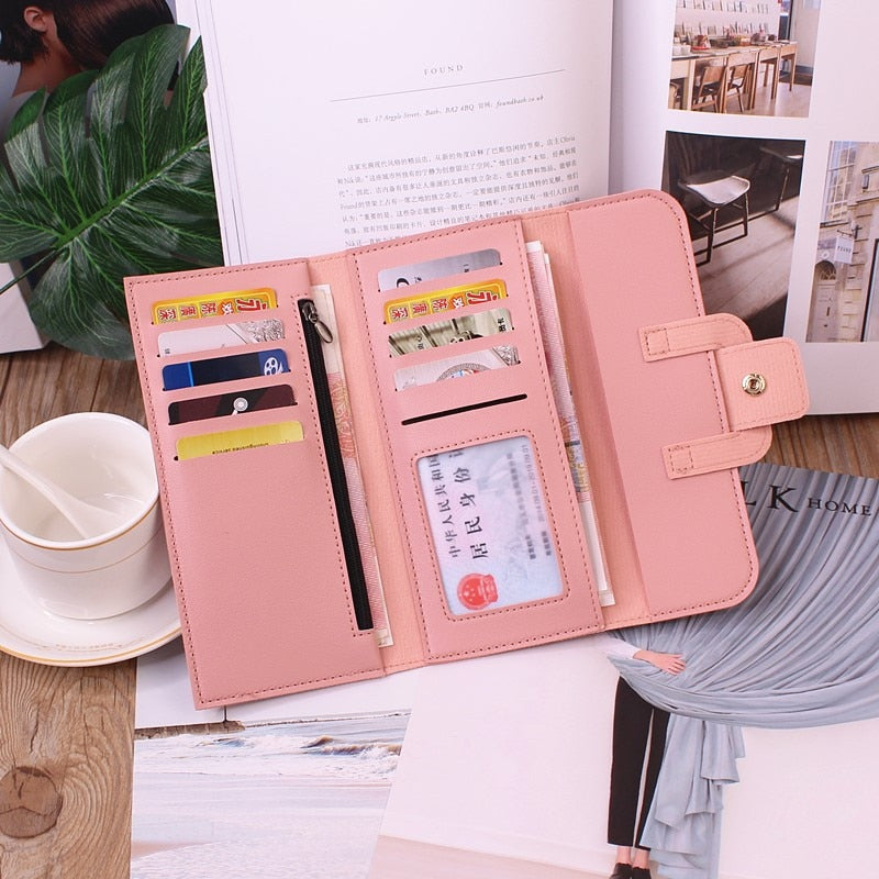 Long Hasp Fold-over Wallet - Orchid Unique