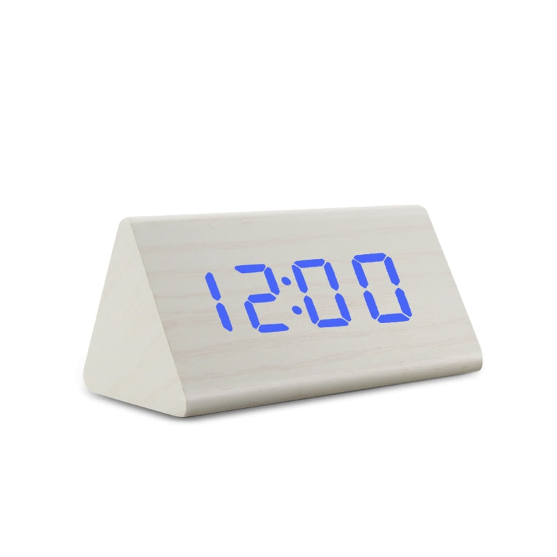 Digital Clock LED Wooden Alarm Clock Table - Orchid Unique