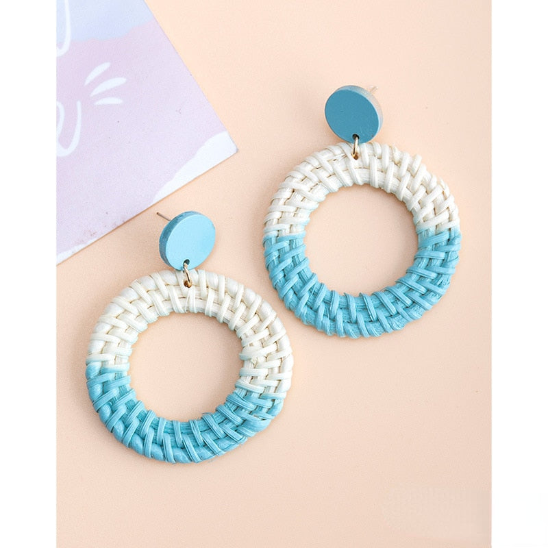 Fashion Handmade Tassel Pendant Earrings - Orchid Unique