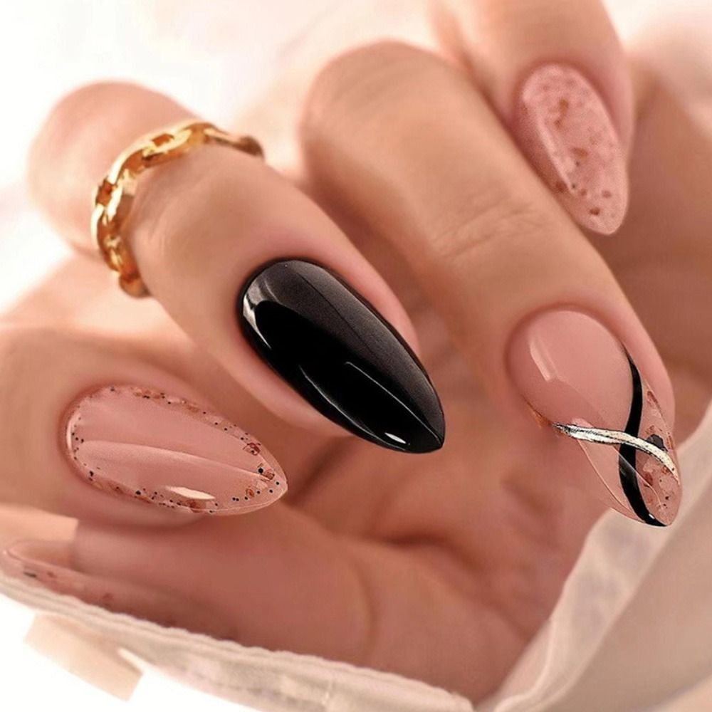 Cloud Pattern Design False Nails - Orchid Unique
