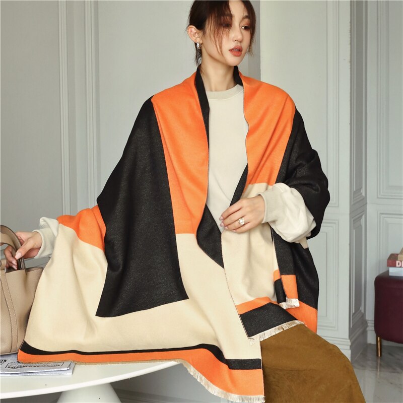 2023 Cashmere Winter Scarf for Women Luxury - Orchid Unique