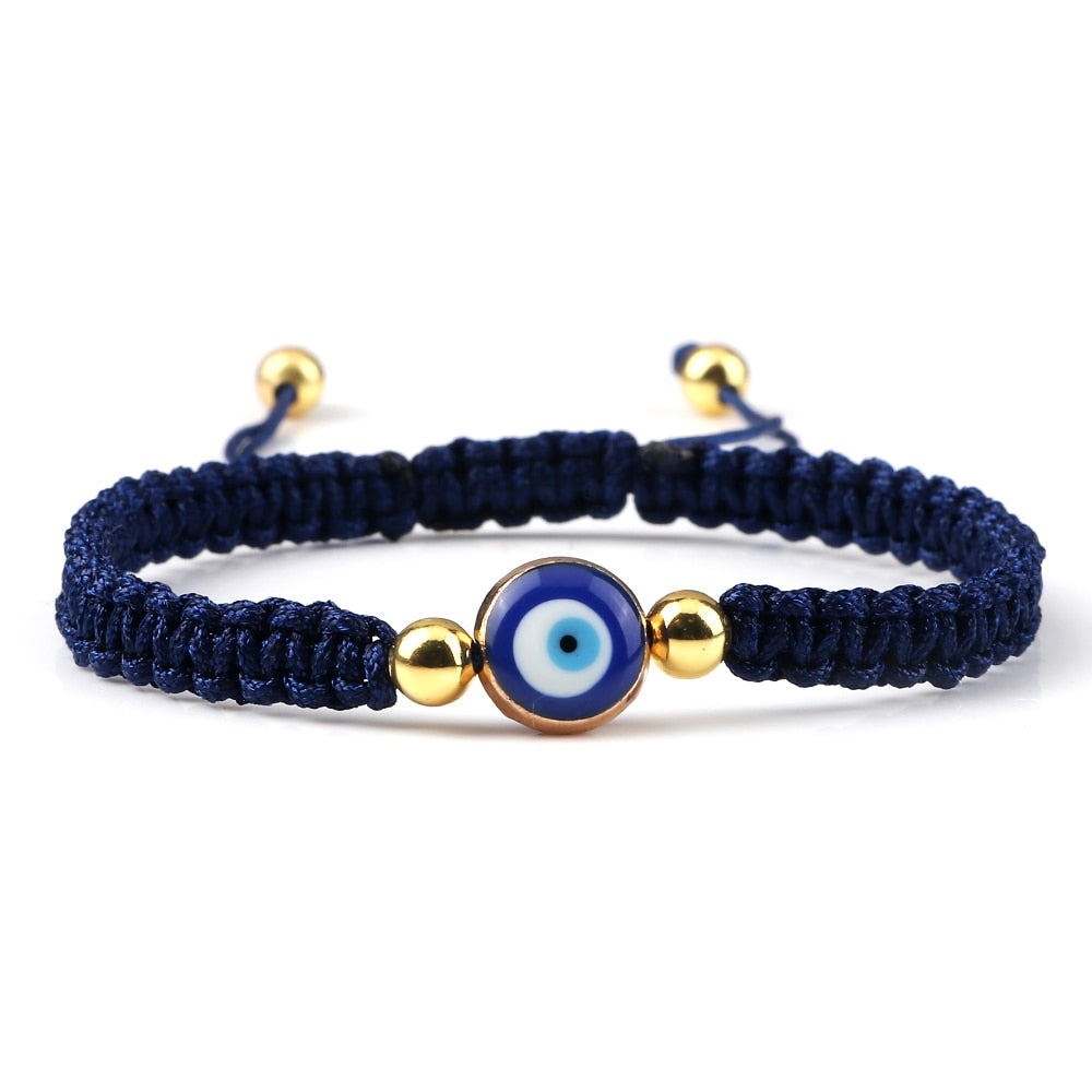 Evil Eye Braided Bracelet - Orchid Unique