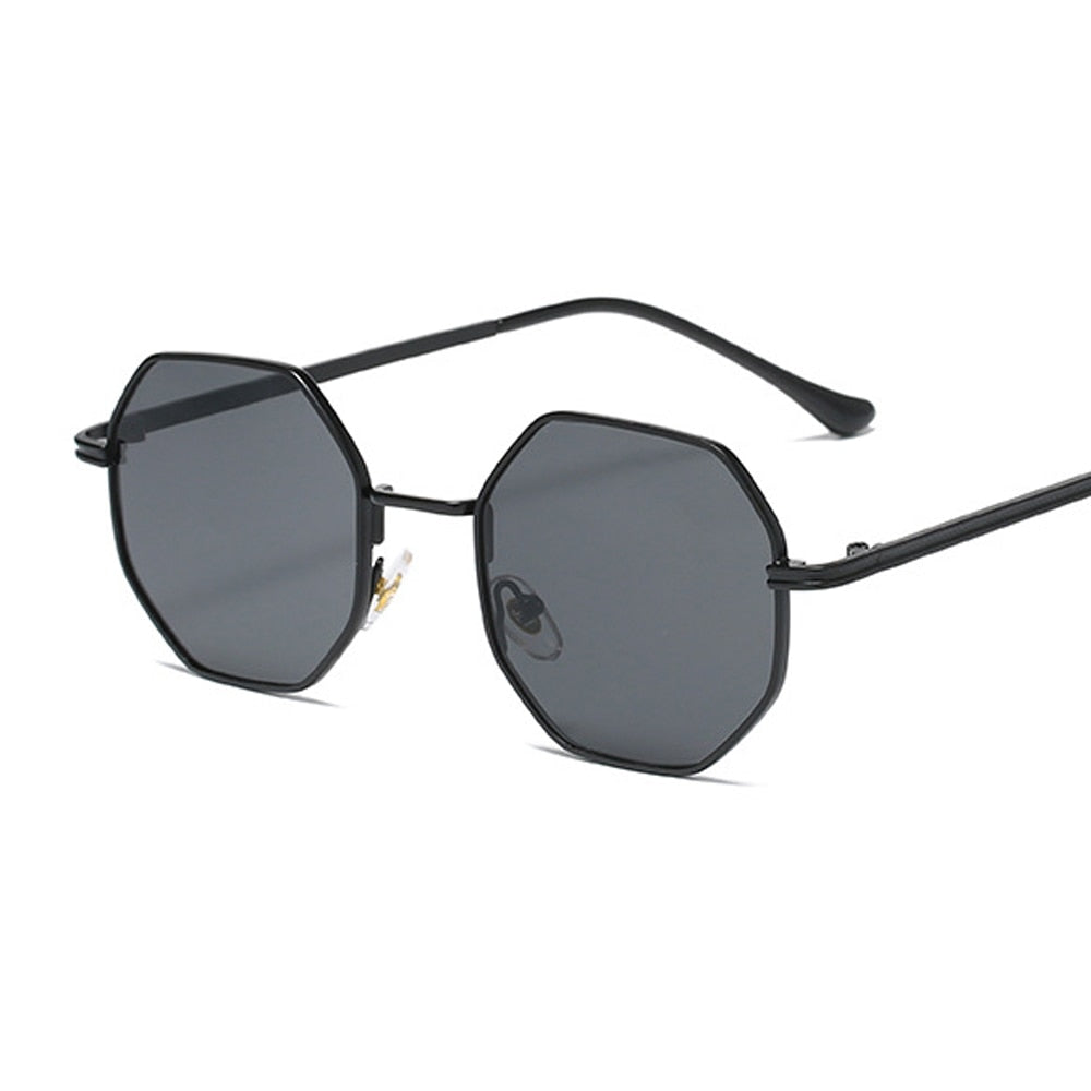 Vintage Octagon Metal Sunglasses - Orchid Unique