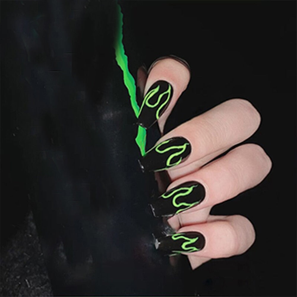 Charming Detachable Finished Fingernails - Orchid Unique