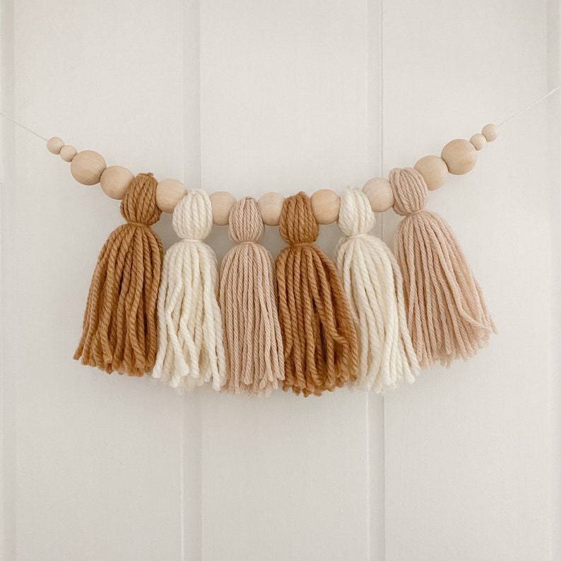 Boho Tassel Wooden Beads - Orchid Unique