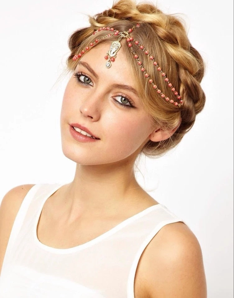 Boho Ethnic Forehead Head Chains - Orchid Unique
