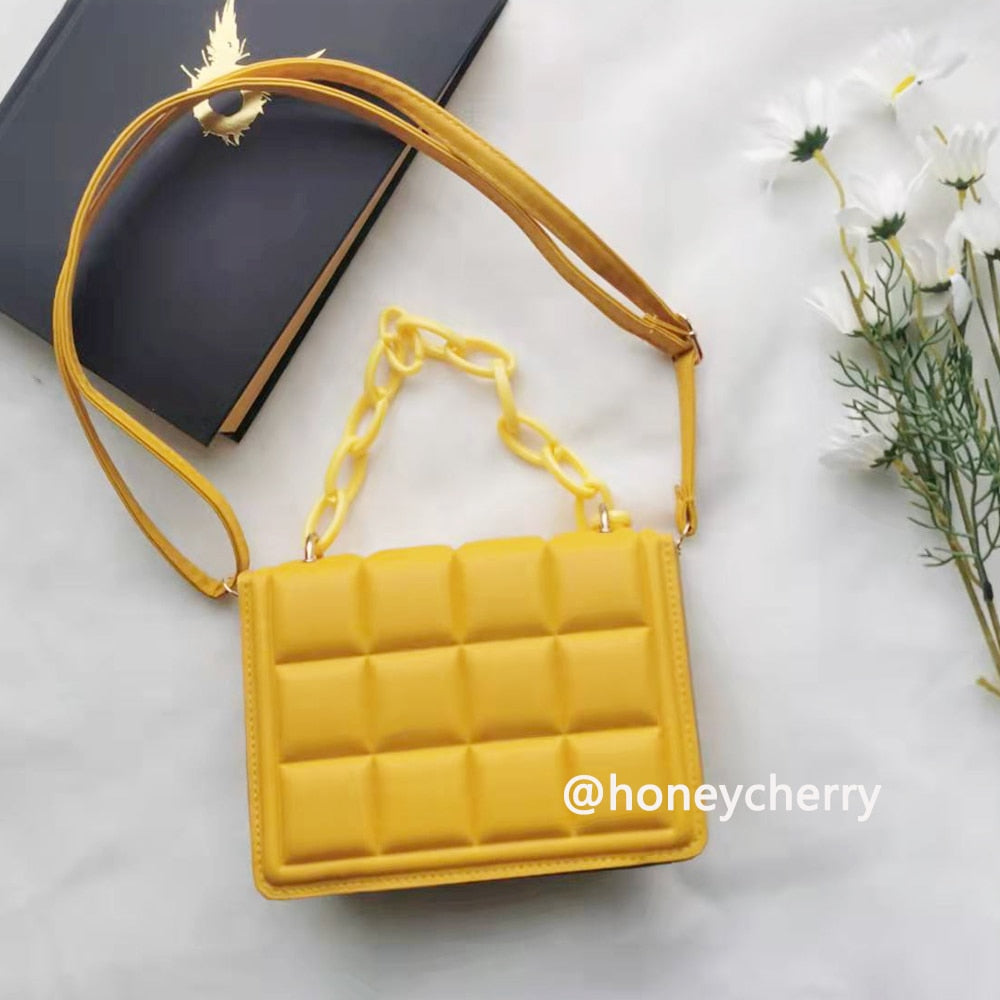 Honeycherry Geo Embossed Flap Mini purse - Orchid Unique